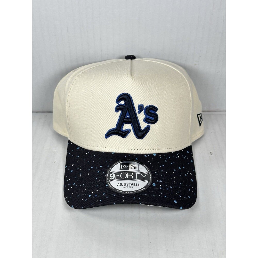 New Era Oakland Athletics Speckle 9FORTY A-Frame SnapBack Adjustable Hat Cap